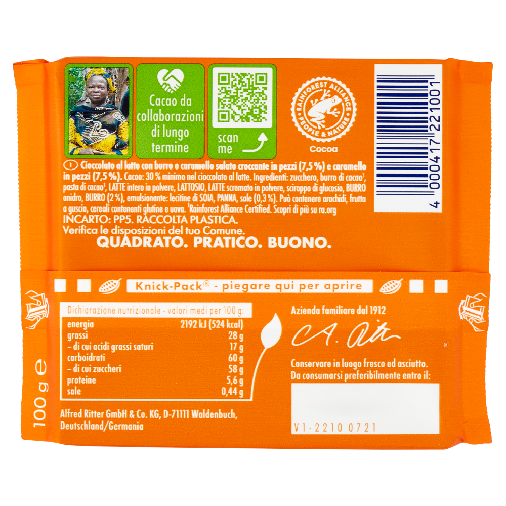 Ritter Sport Caramello Salato 100 g