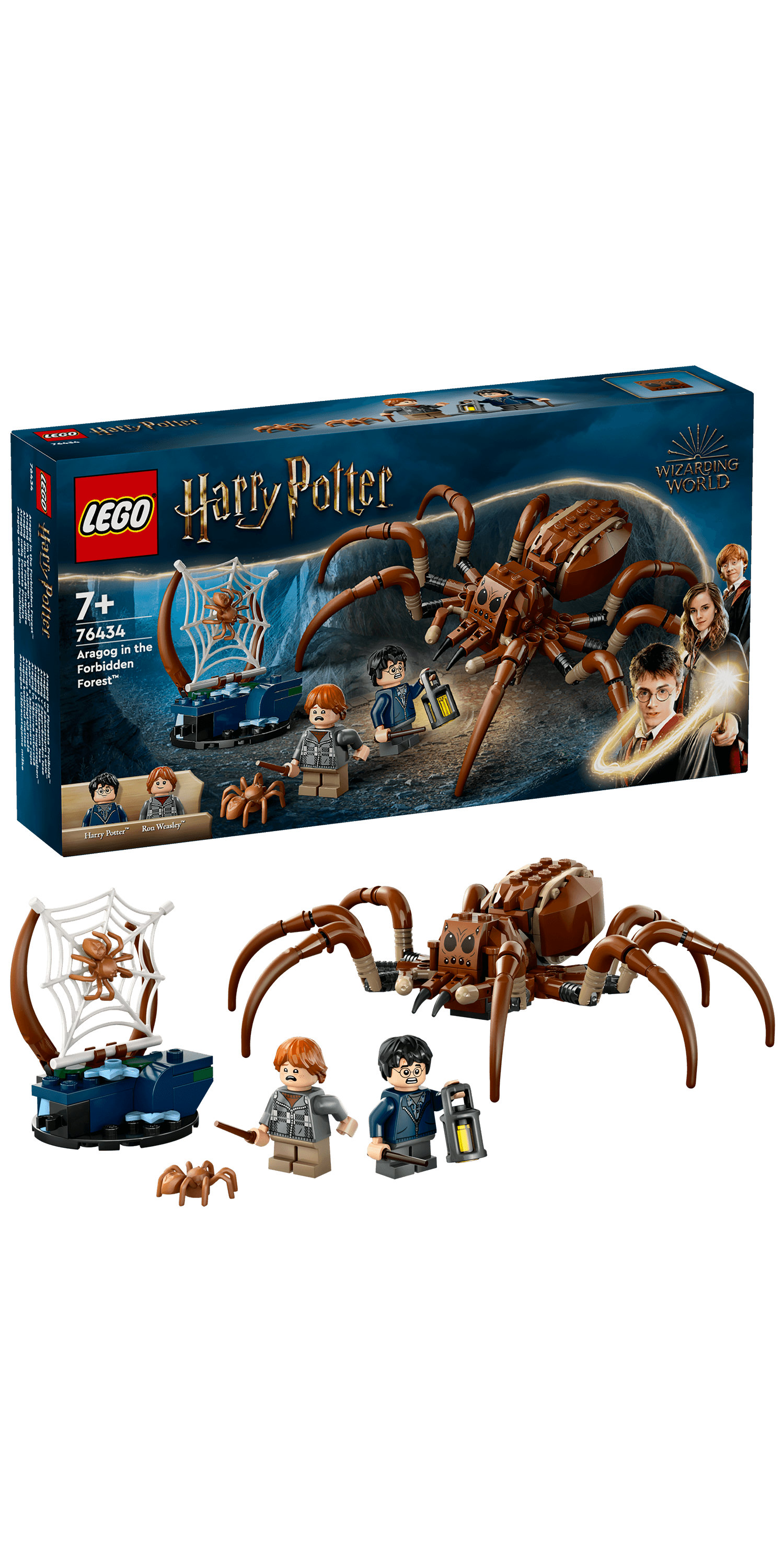 LEGO Harry Potter 76434 Aragog nella Foresta Proibita, Ragno Giocattolo con Parti Snodabili, Giochi di Magia per Bambini 7+