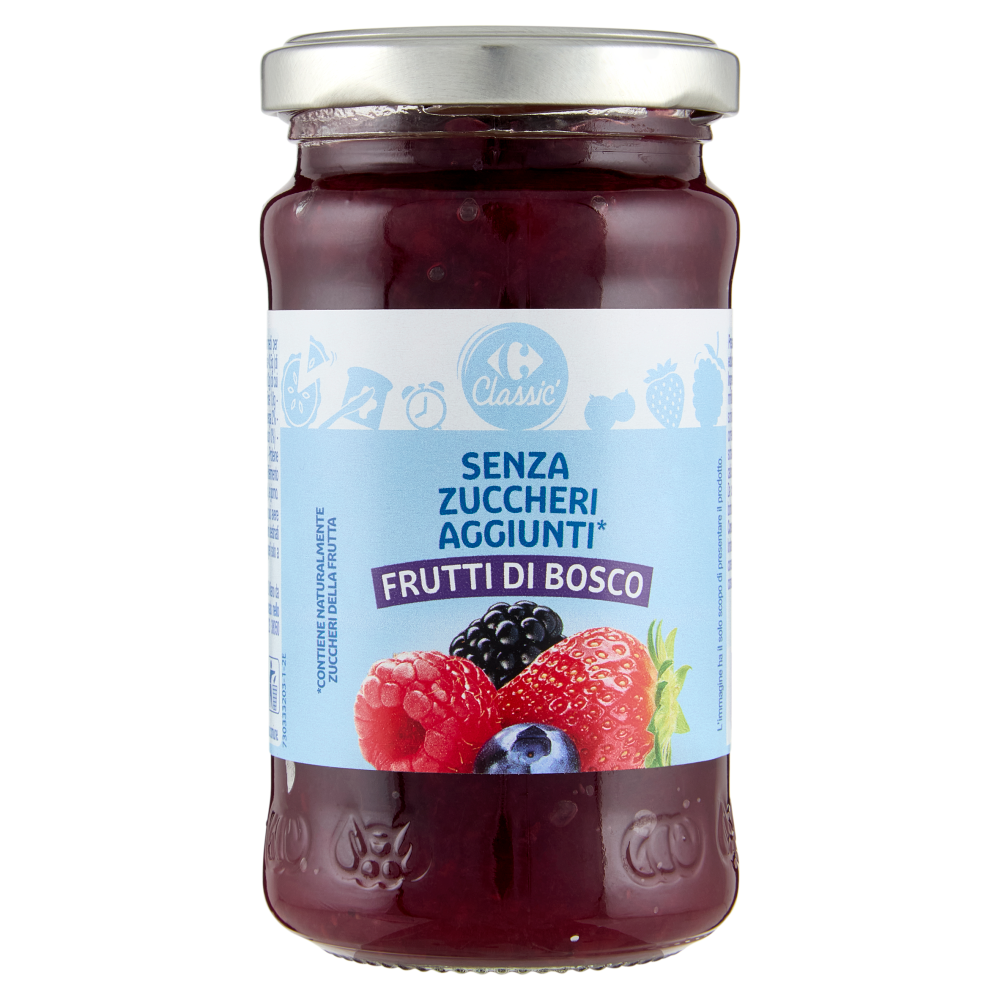 Carrefour Classic Senza Zuccheri Aggiunti* Frutti di Bosco 220 g