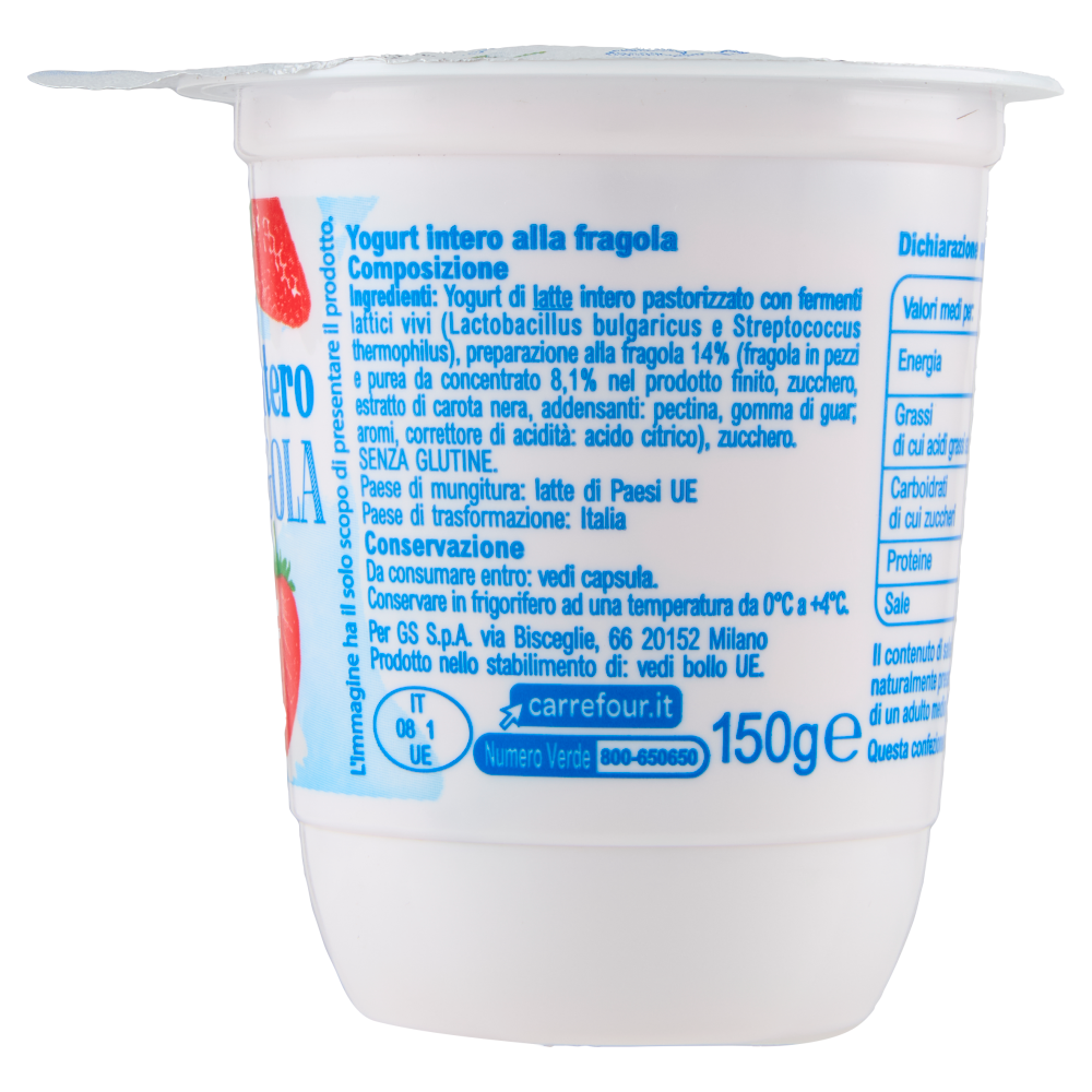 Simpl Yogurt Intero alla Fragola 150 g