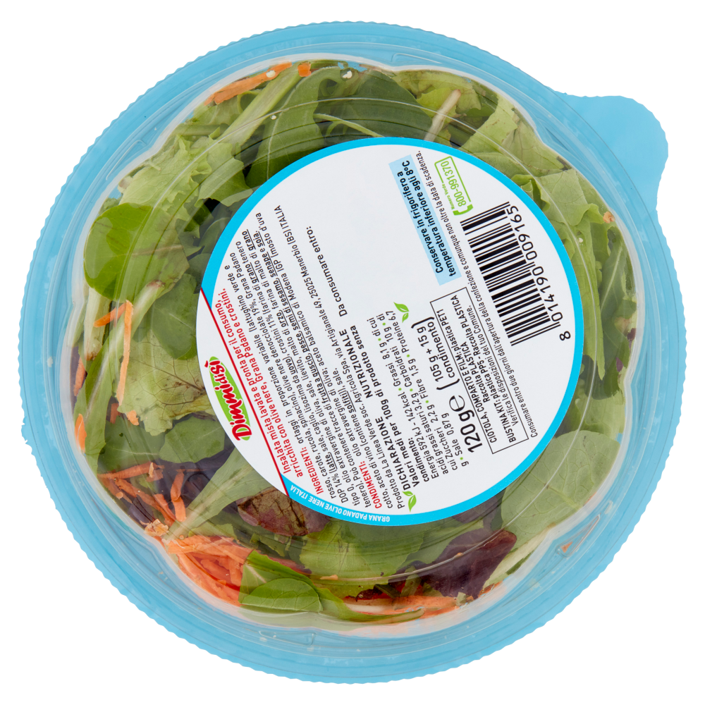 DimmidiSì Piatto unico Grana Padano e Olive con crostini 120 g