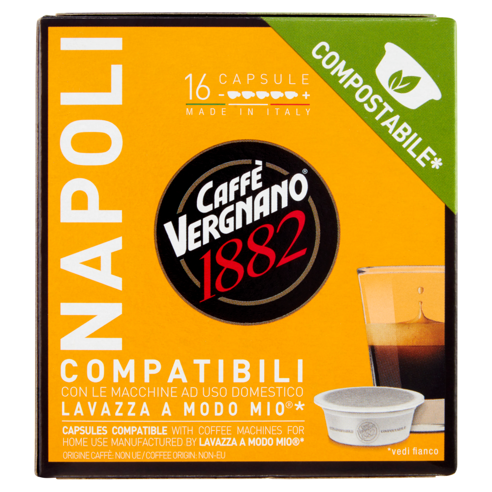 Caffè Vergnano 1882 Napoli Capsule Compatibili Lavazza a Modo Mio