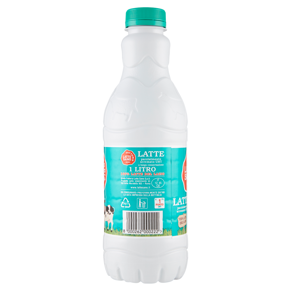 Fattoria Latte Sano Latte parzialmente scremato UHT 1 Litro