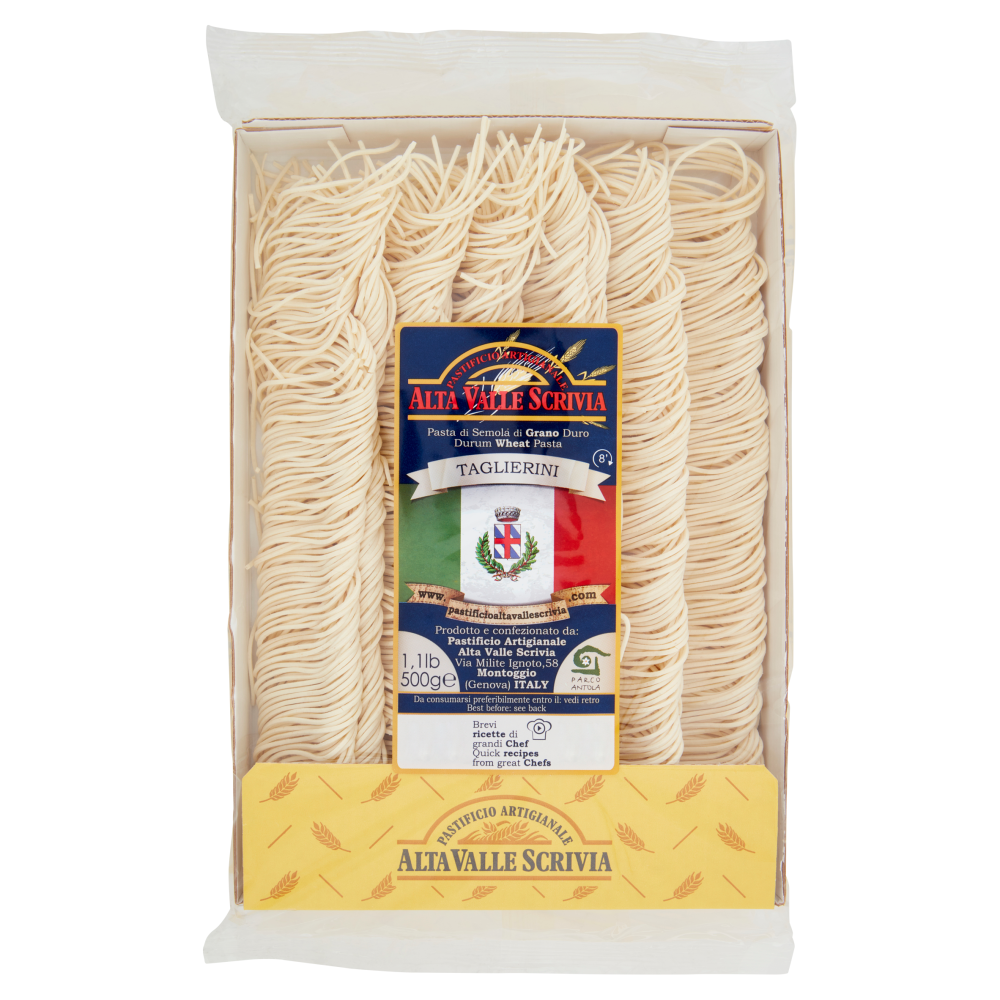 Pastificio Artigianale Alta Valle Scrivia Pasta di Semola di Grano Duro Taglierini 500 g