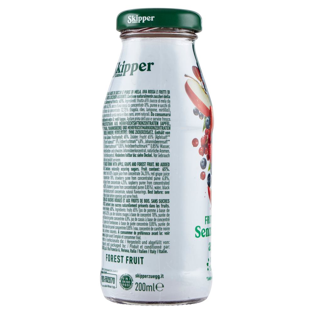 Zuegg Skipper Frutti del Bosco Senza zuccheri aggiunti* 200 ml