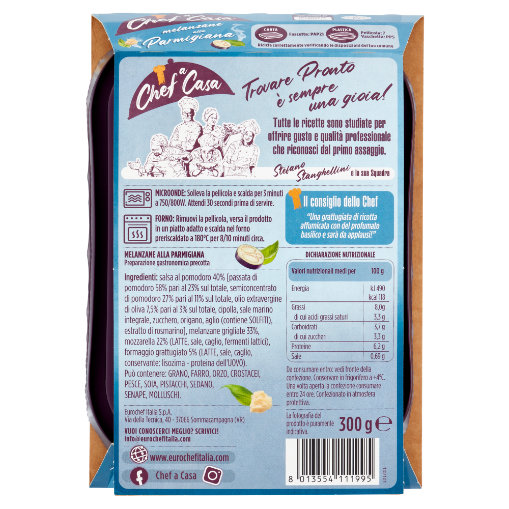 Chef a Casa melanzane alla Parmigiana 300 g