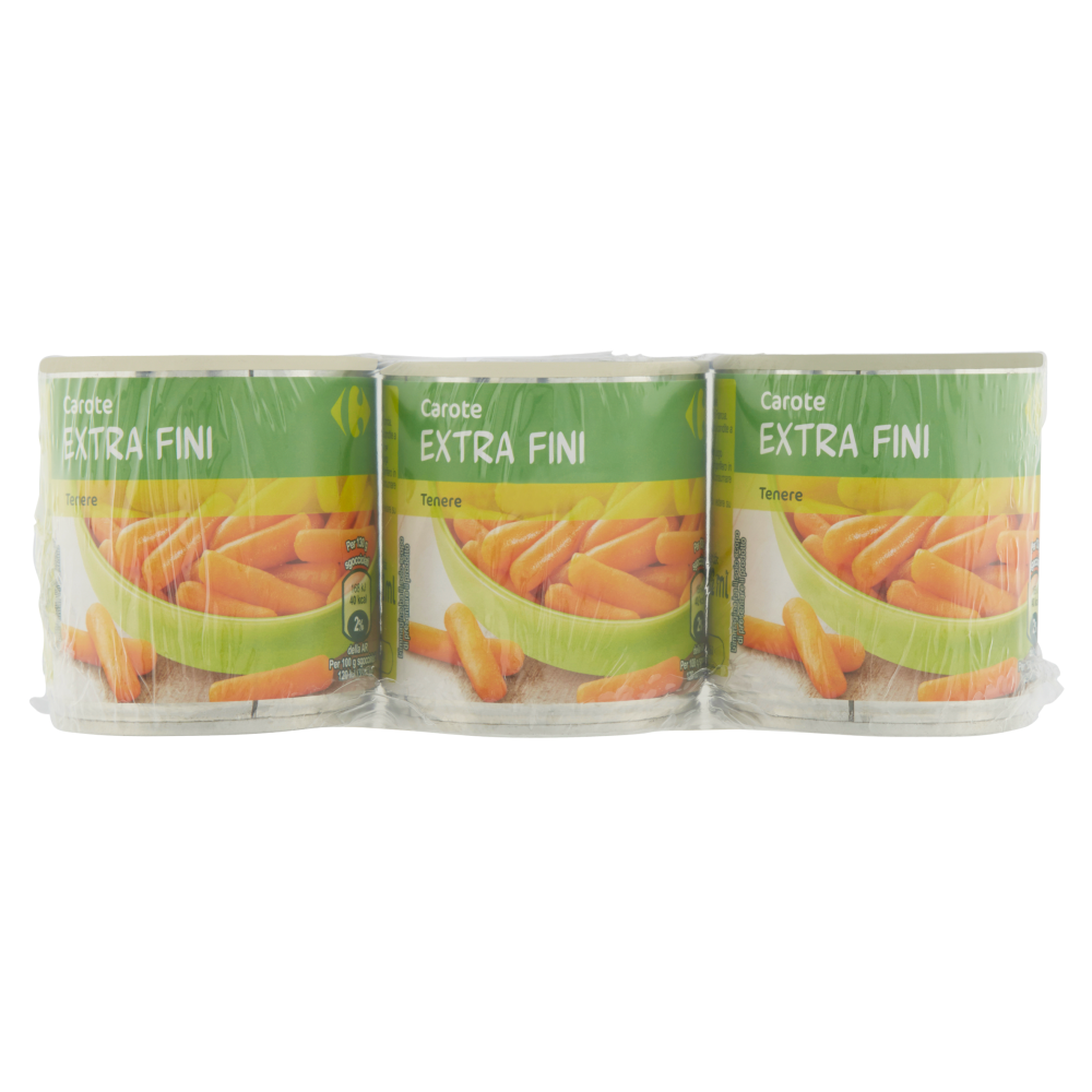 Carrefour Carote Extra Fini 3 x 200 g