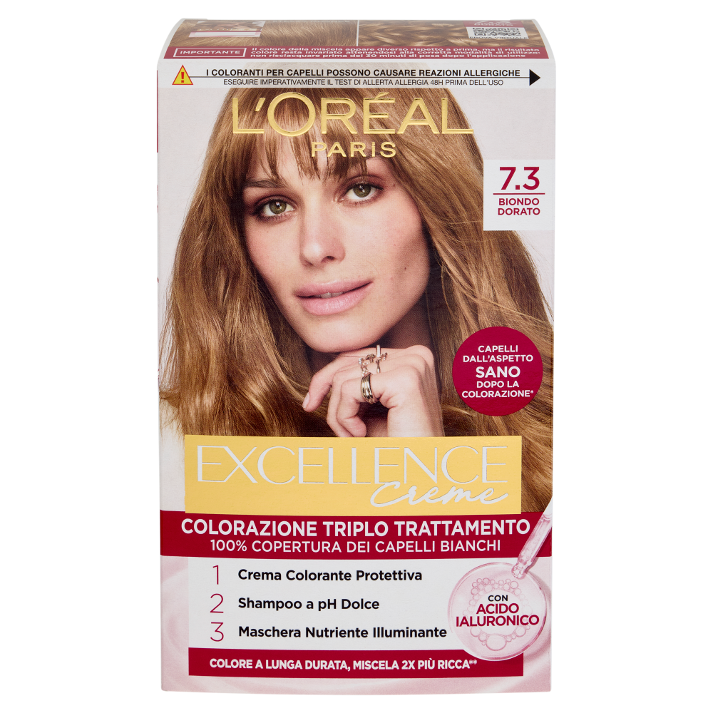 L'Oréal Paris Excellence Creme Colorazione Triplo Trattamento 7.3 Biondo Dorato
