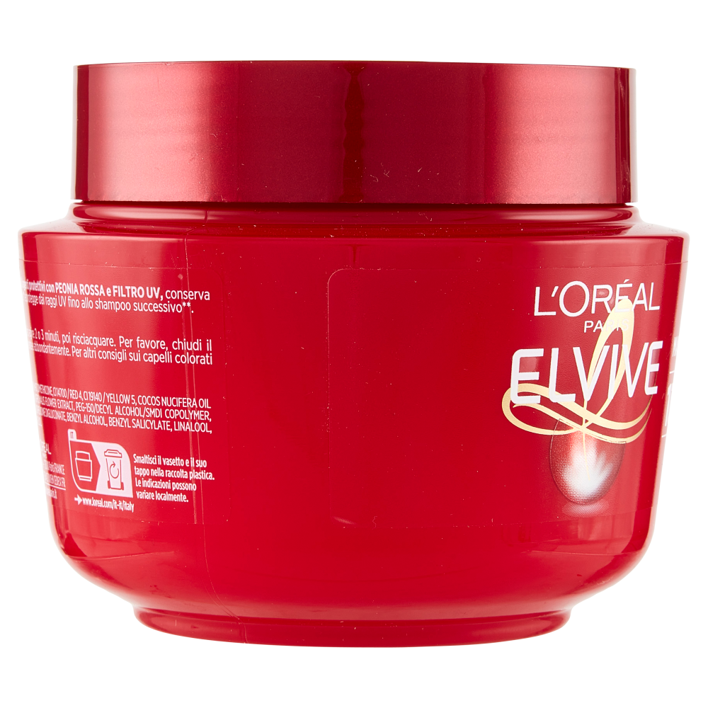 L'Oréal Paris Maschera Capelli Elvive Color Vive, Per Capelli Colorati o con Mèches, 300 ml