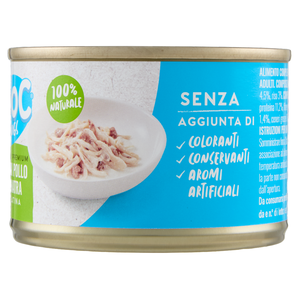 ADoC For Dogs Naturally Premium Filetti di Pollo con Anatra in Gelatina 170 g