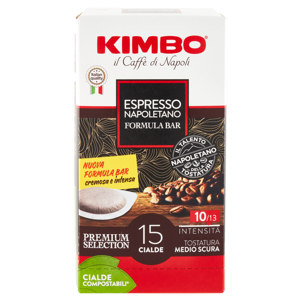 Kimbo Espresso Napoletano Formula Bar 15 Cialde Compostabili* 109.5 g