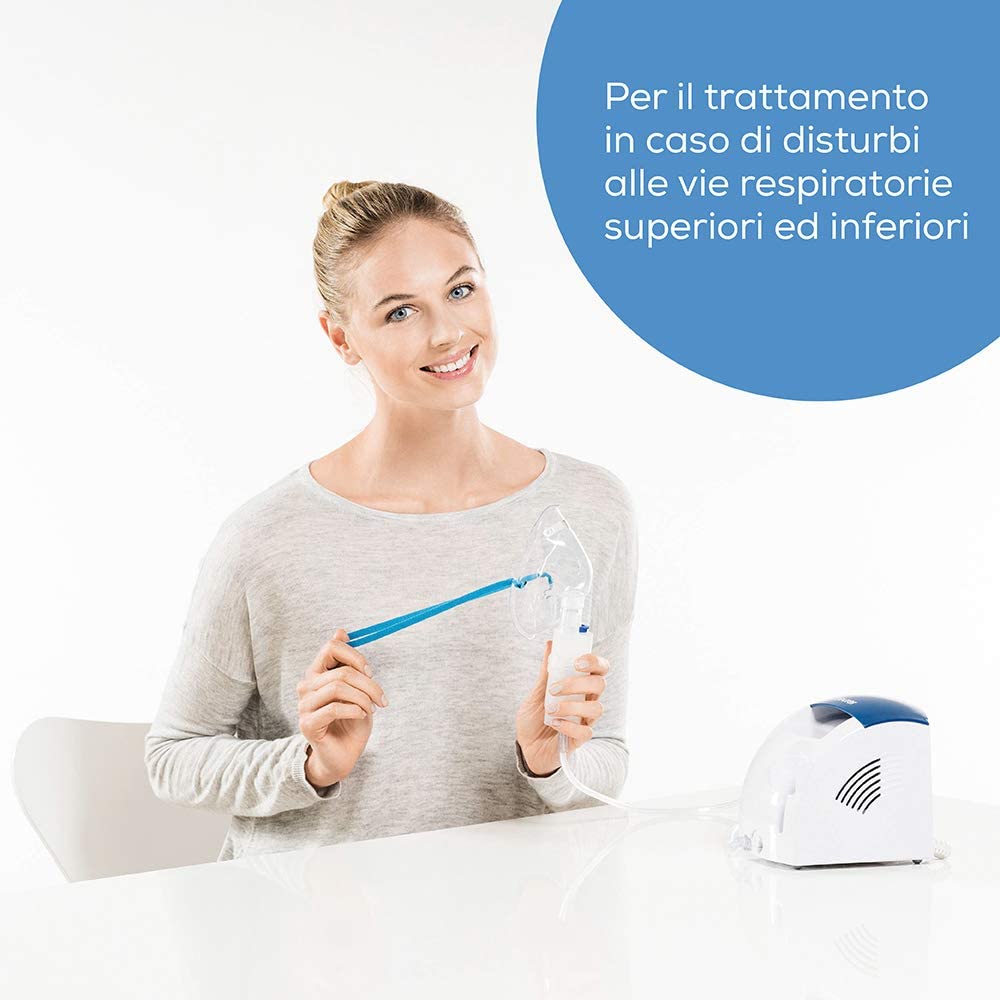 Beurer Ih 26 Aerosol Con Doccia Nasale E Accessori Completi Inclusi, Bianco/Blu, ‎16.6 x 14.8 x 14.1 cm