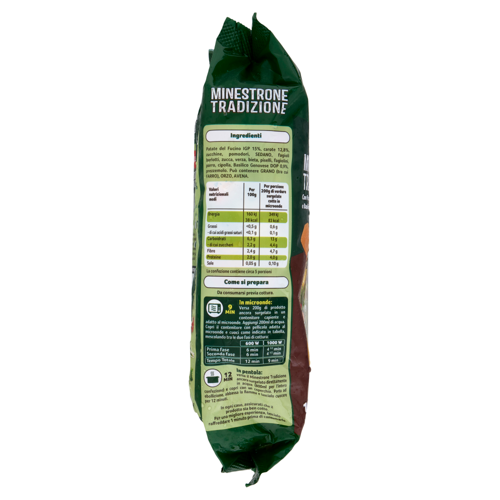 Findus Minestrone Tradizione - con Patate del Fucino IGP e Basilico Genovese DOP 1000 g