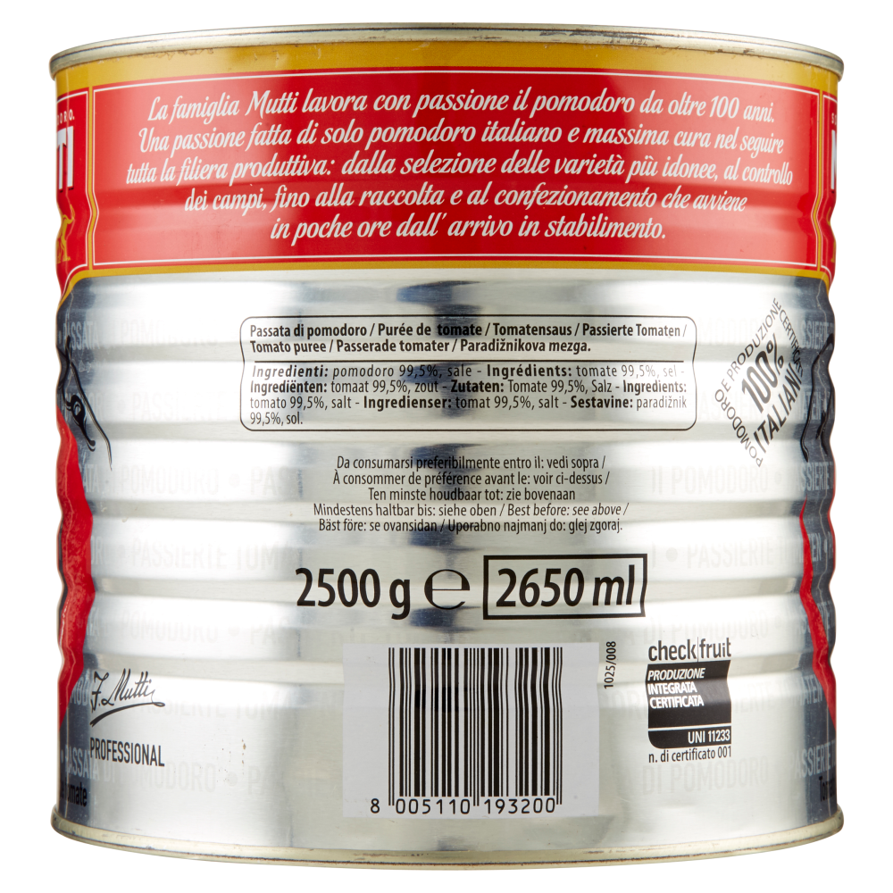 Mutti Passata di pomodoro 2500 g