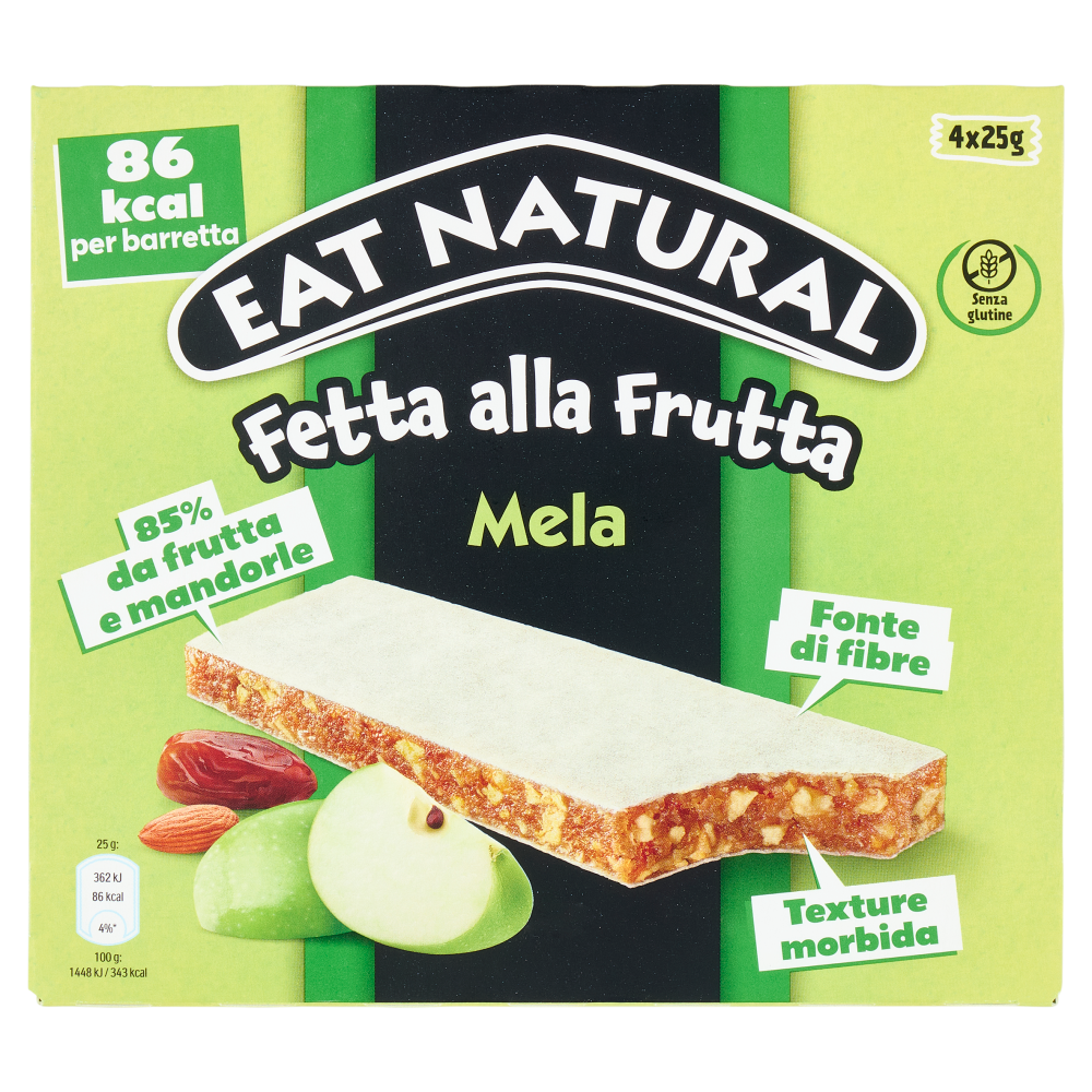 Eat Natural Fetta alla Frutta Mela 4 x 25 g