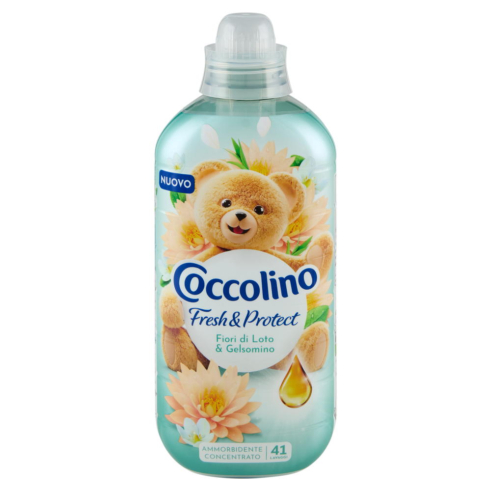 Coccolino Ammorbidente Concentrato Fresh & Protect Fiori di Loto & Gelsomino 41 Lavaggi 952 ml