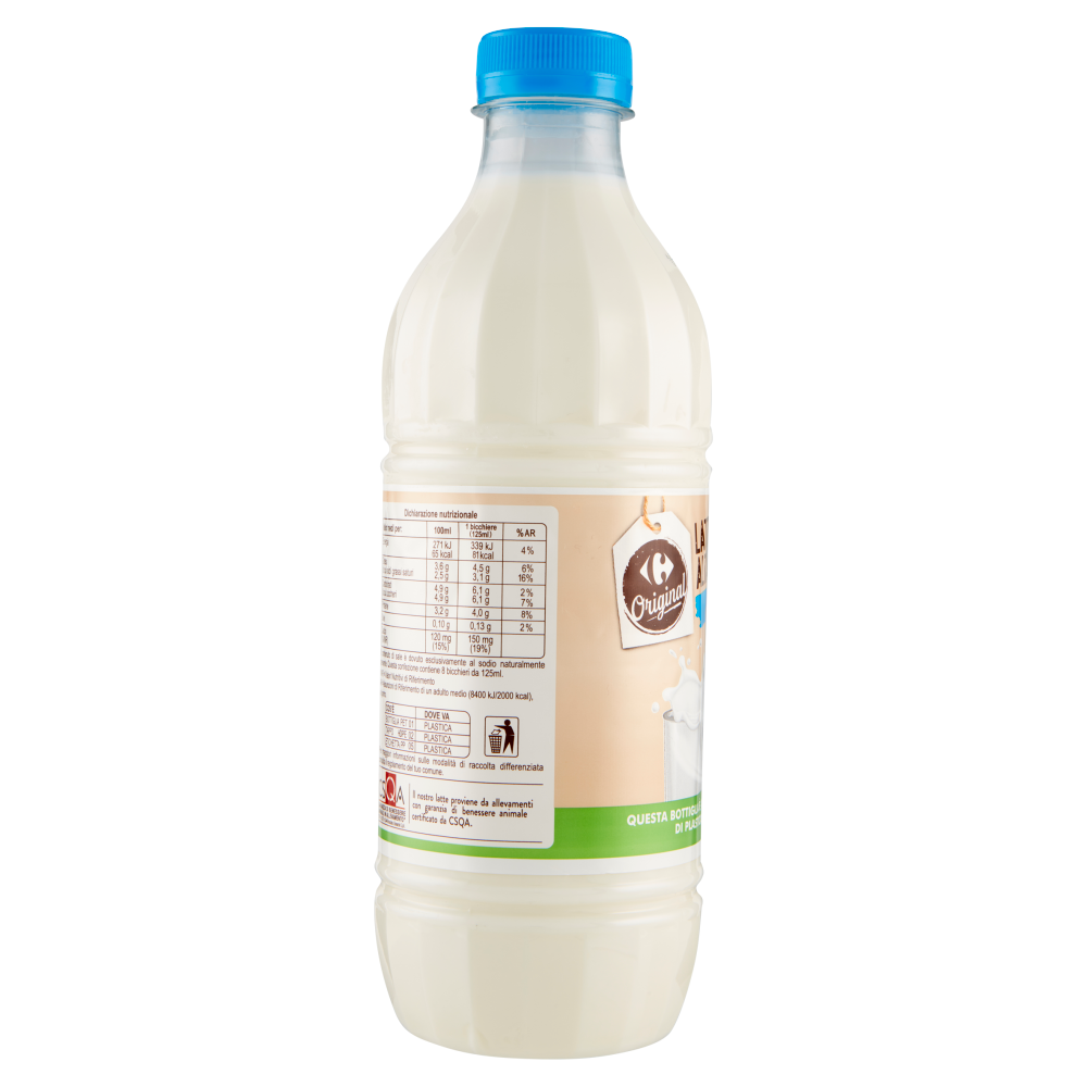Carrefour Original Latte Fresco Alta Qualità intero 1000 ml