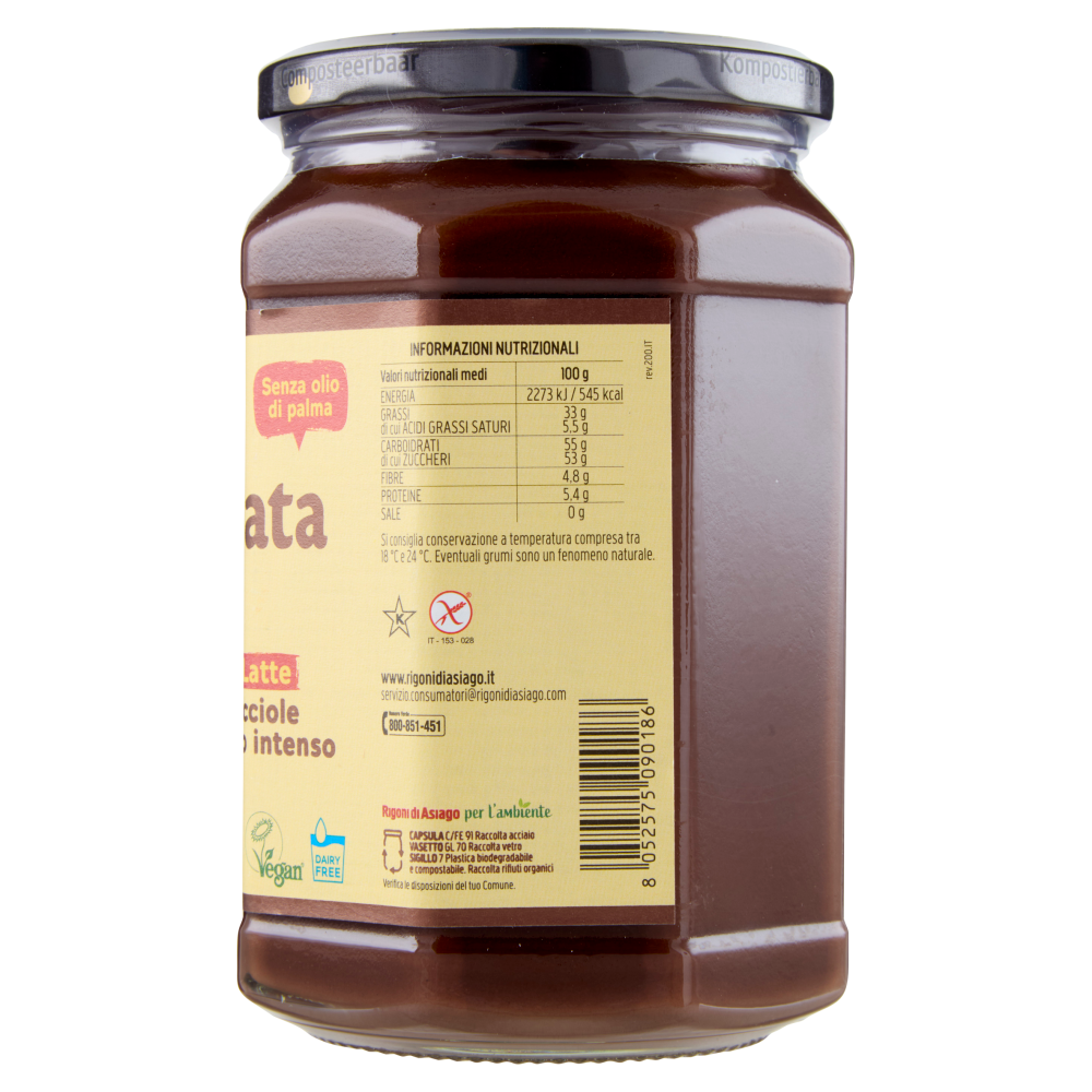 Rigoni di Asiago Nocciolata la Dark Senza Latte bio 650 g