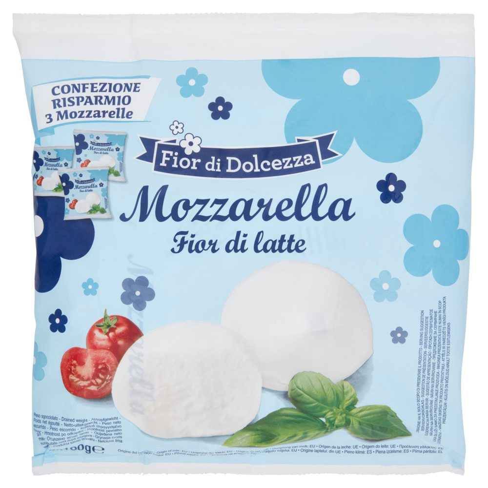 Fior di Dolcezza Mozzarella Fior di Latte 3 x 100 g