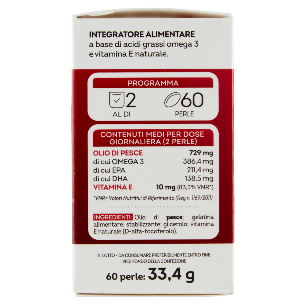 Laboratoires Vitarmonyl Omega 3 + Vitamina E 60 Perle 33,4 g