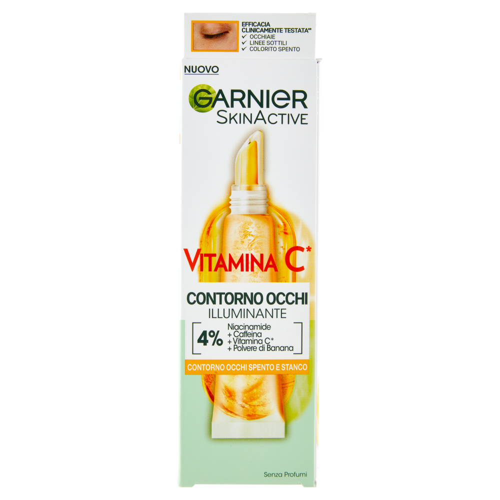 Garnier Skinactive Vitamina C Contorno Occhi illuminante, 15 ml
