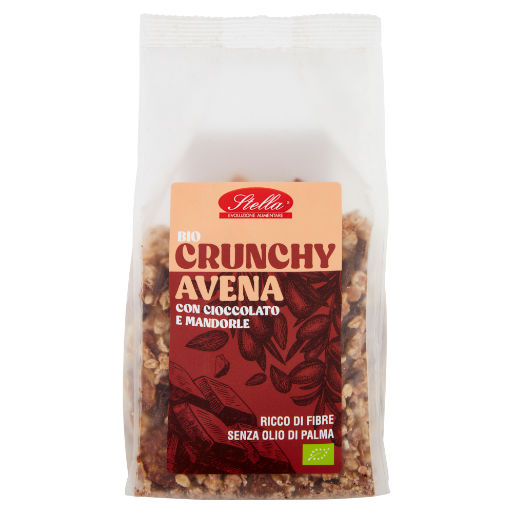 Stella Crunchy Avena con Cioccolato  e Mandorle Bio 375 g