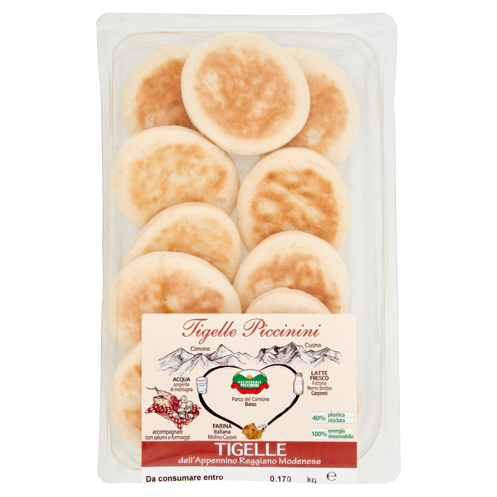 Tigelle Piccinini Tigelle dell'Appennino Reggiano Modenese 0,170 kg