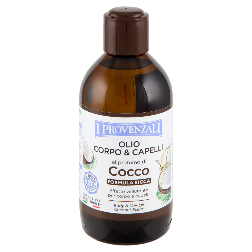 I Provenzali Olio Corpo & Capelli al profumo di Cocco Formula Ricca 200 mL