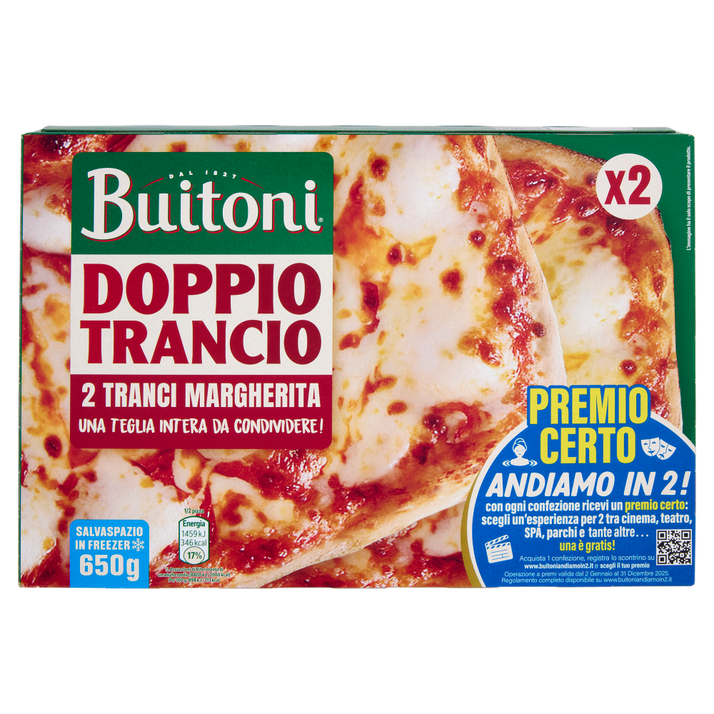 Buitoni Doppio Trancio Margherita 2 Tranci 650 g