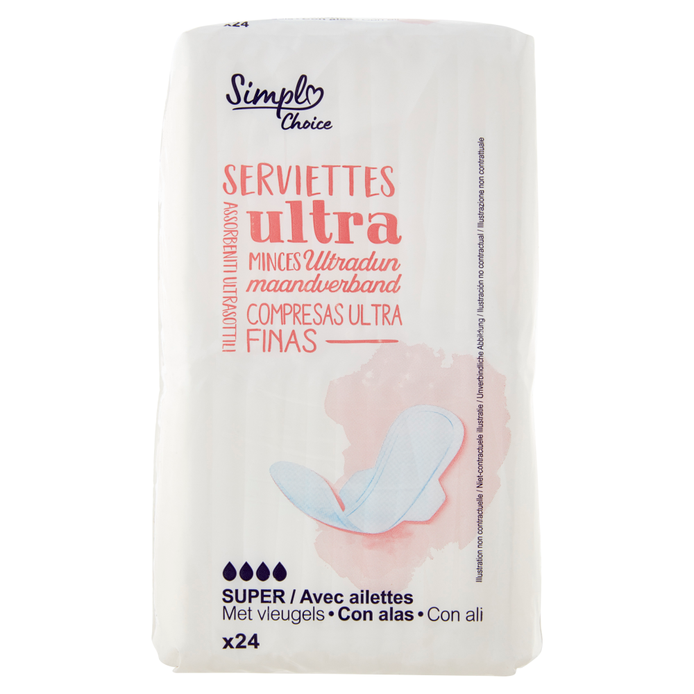 Simpl Choice Assorbenti Ultrasottili Super con ali 24 pz