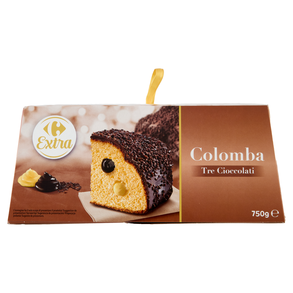 Carrefour Extra Colomba Tre Cioccolati 750 g