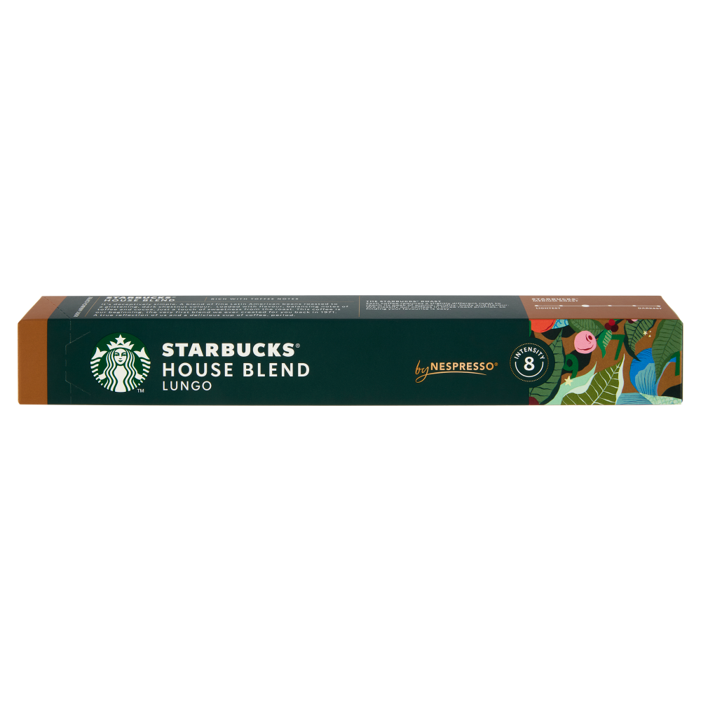 STARBUCKS House Blend by Nespresso Caff&egrave; Lungo 10 Capsule 52g