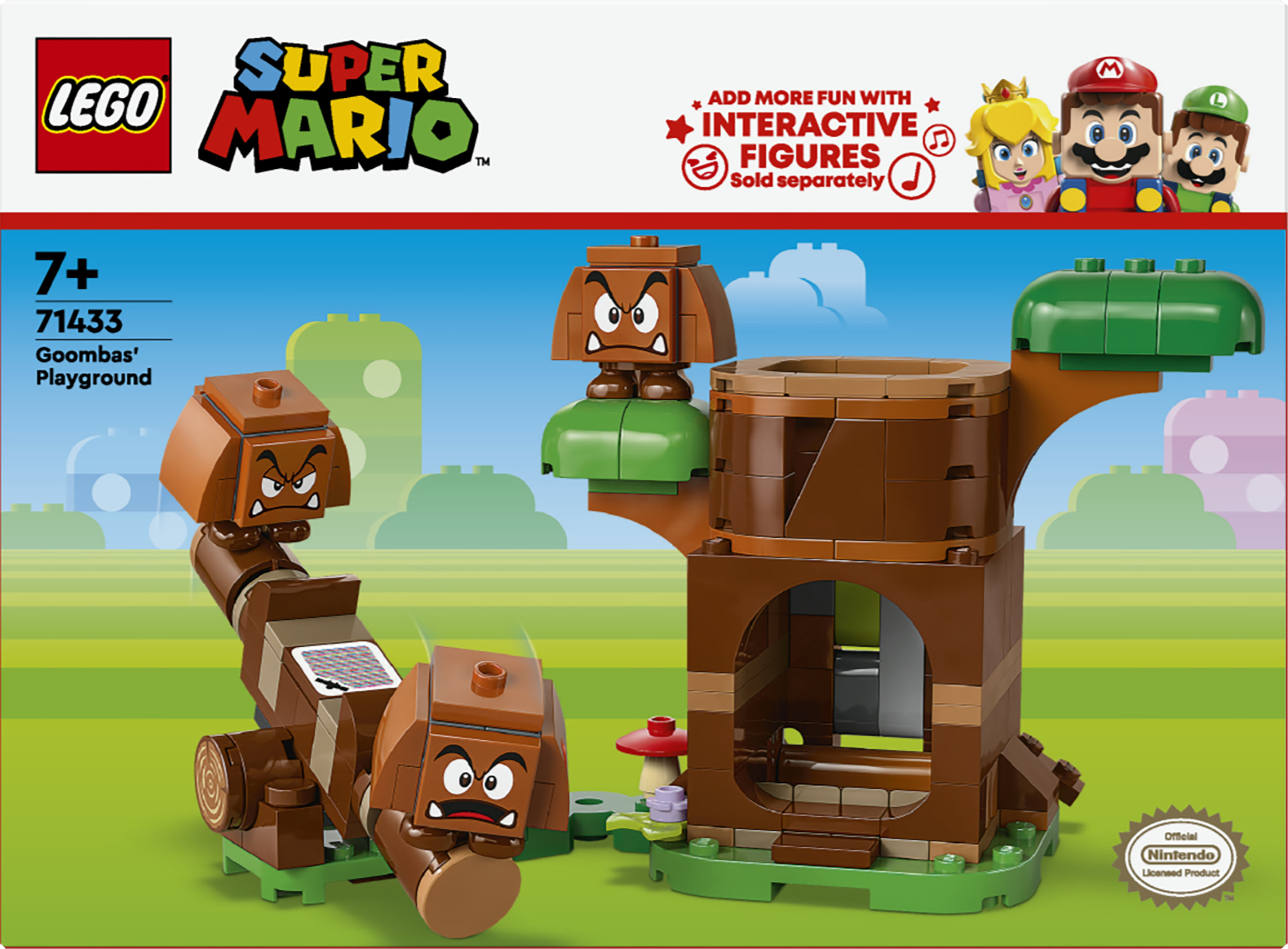 LEGO Super Mario 71433 Parco Giochi dei Goomba, Set Nintendo da Collezione per Bambini 7+ Anni con 3 Personaggi, Idea Regalo