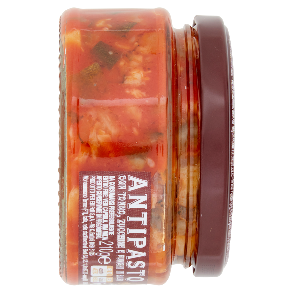 Polli Antipasto con Tonno, Zucchine e Funghi in Salsa 210 g