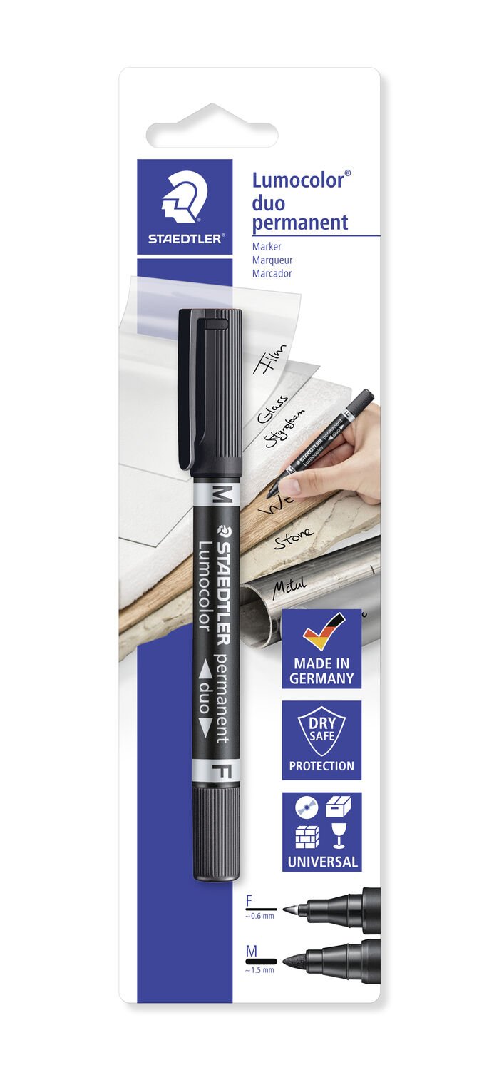 Staedtler Lumocolor permanent duo 348 marcatore permanente 1 pz