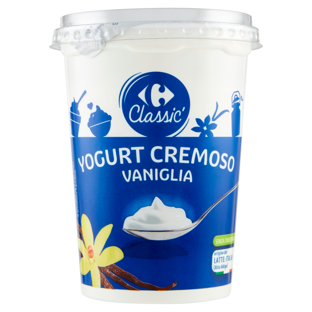 Carrefour Classic Yogurt Cremoso Vaniglia 500 g