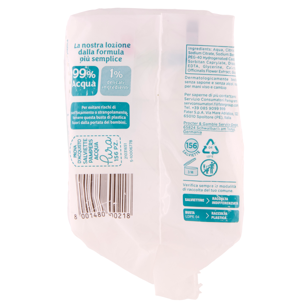 Pampers Acqua Pura Salviette 156 pz