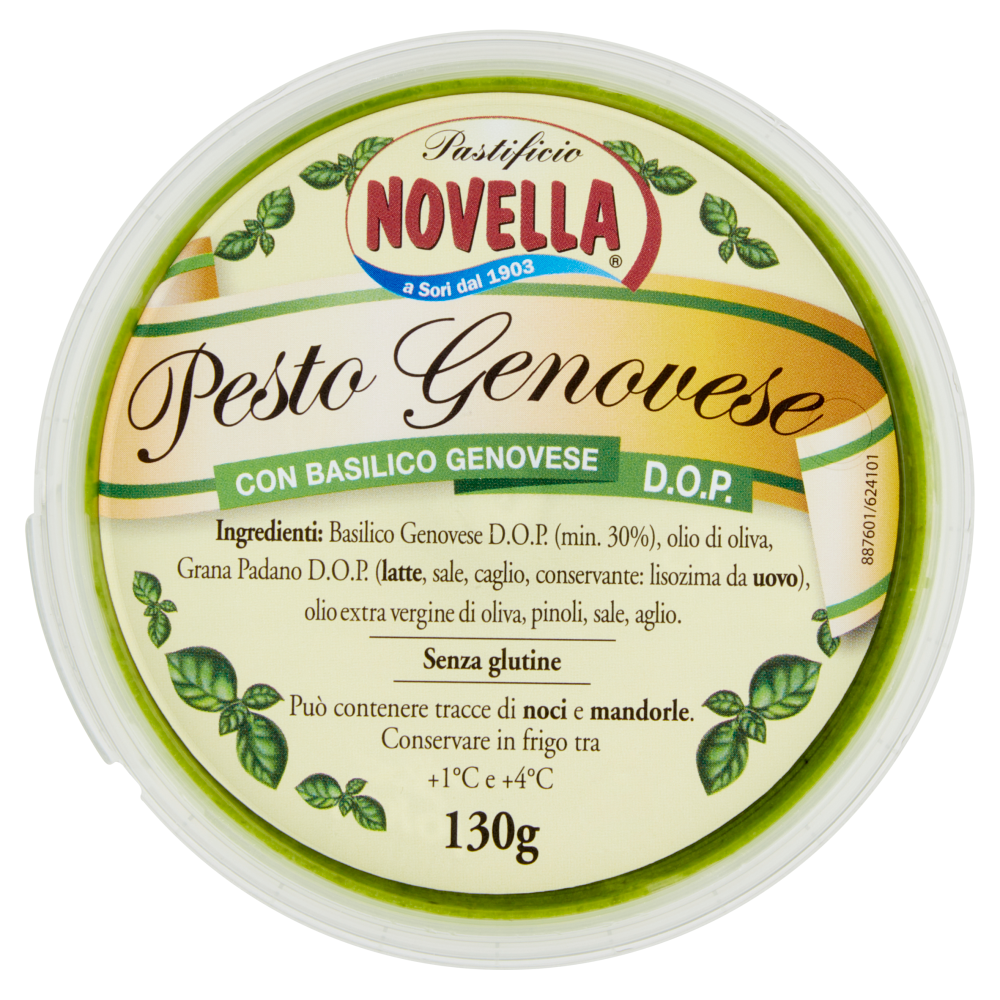 Pastificio Novella Pesto Genovese con Basilico Genovese D.O.P. 130 g