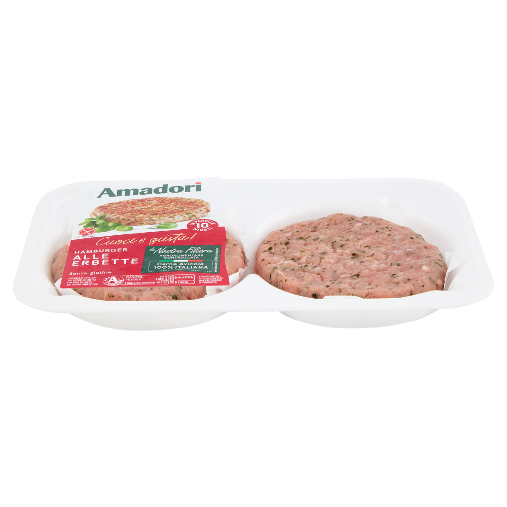 Amadori Hamburger alle Erbette 0,204 kg