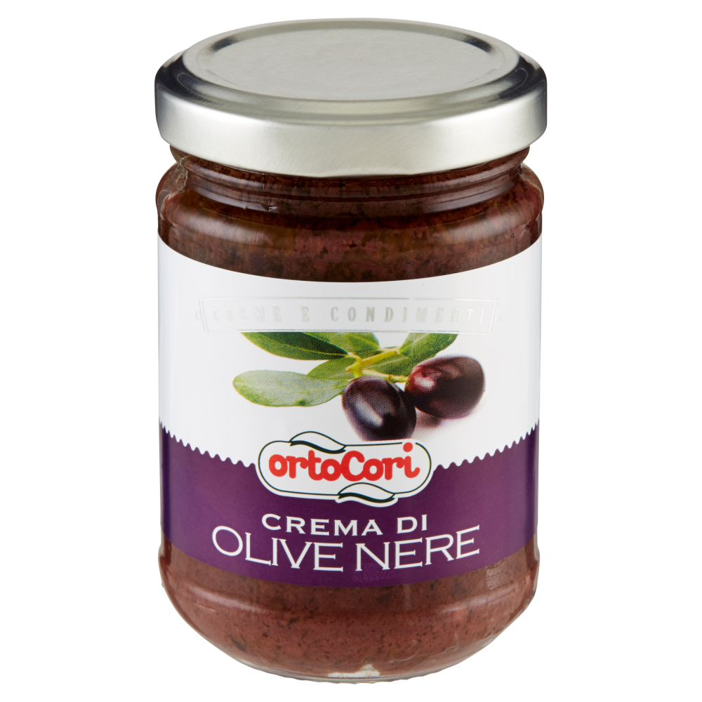 ortoCori Creme e Condimenti Crema di Olive Nere 130 g
