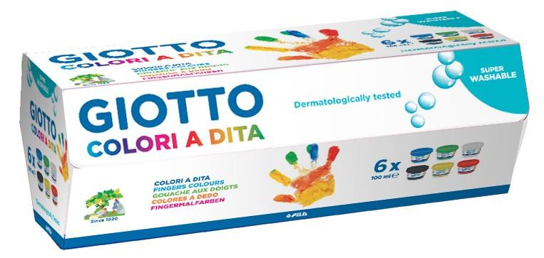 F.I.L.A. Cf 6 Barattoli 100Ml Giotto Dita