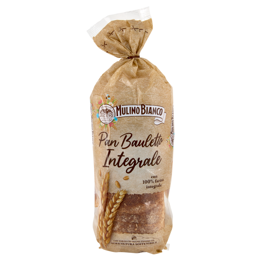 Mulino Bianco Pan Bauletto Integrale Pane ideale per panini 400g