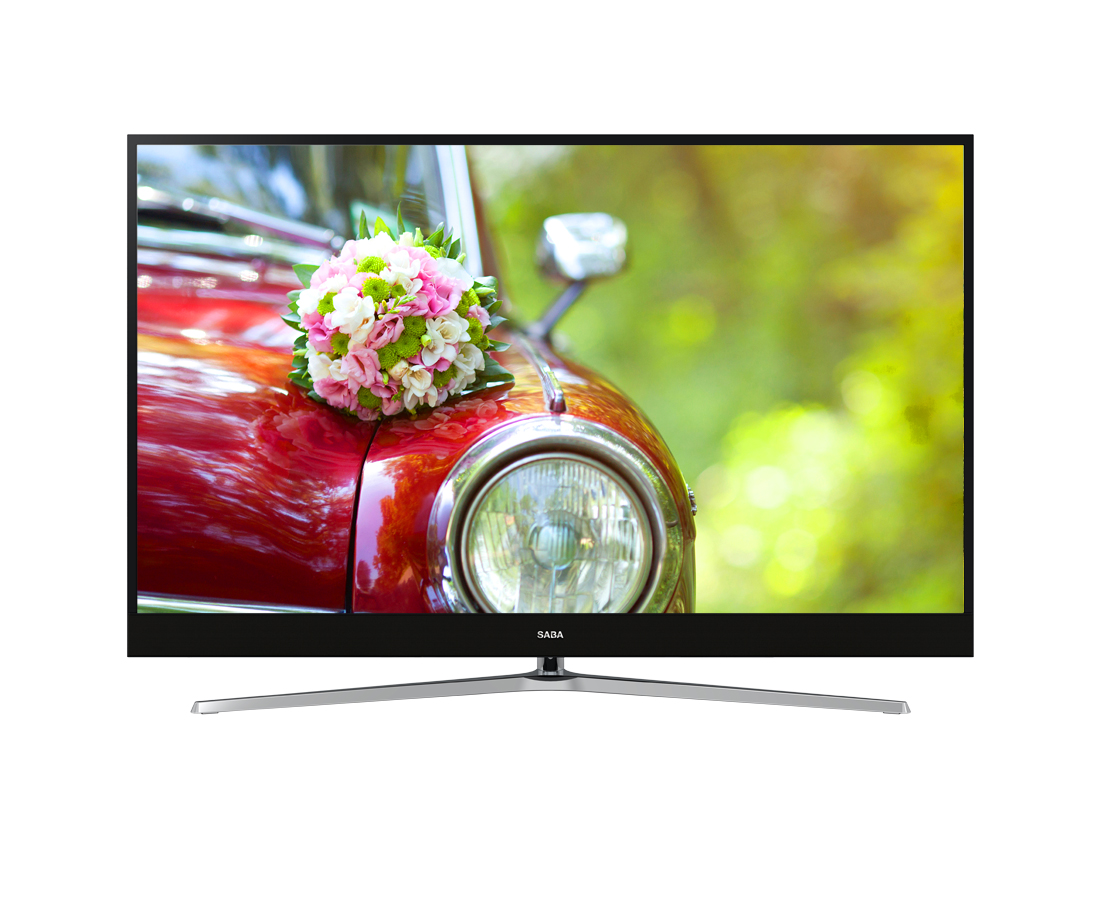 SABA SA49K65NS TV 124,5 cm (49") 4K Ultra HD Smart TV Wi-Fi Nero, Argento