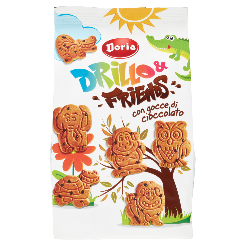 Doria Drillo & Friends con gocce di cioccolato 350 g