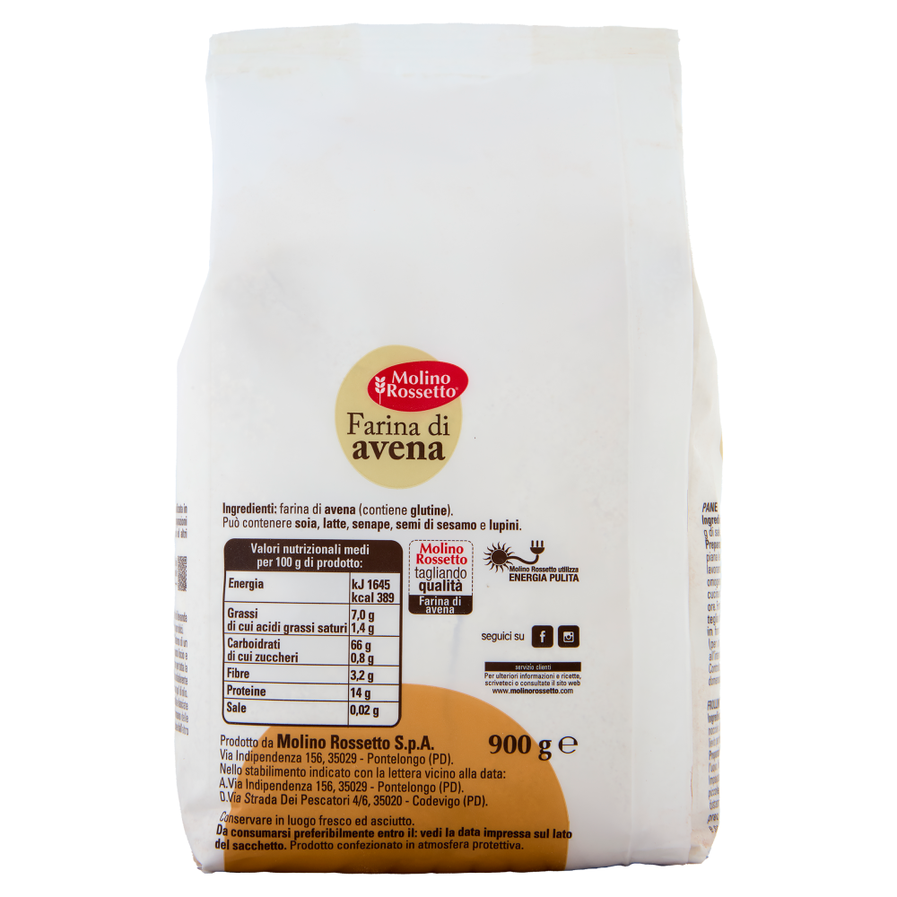 Molino Rossetto Farina di avena 900 g