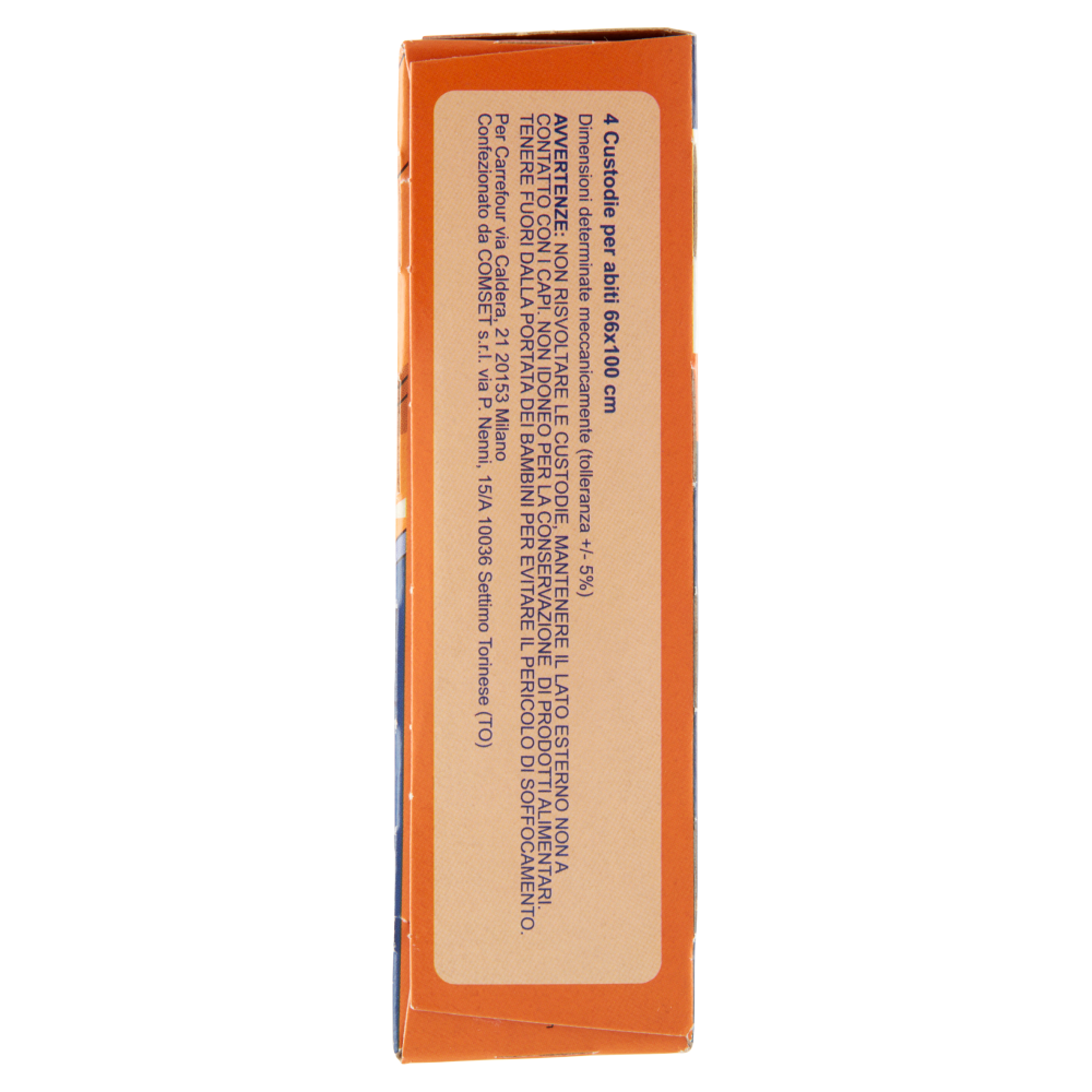 Carrefour Custodie per Abiti 66x100cm 4 pz