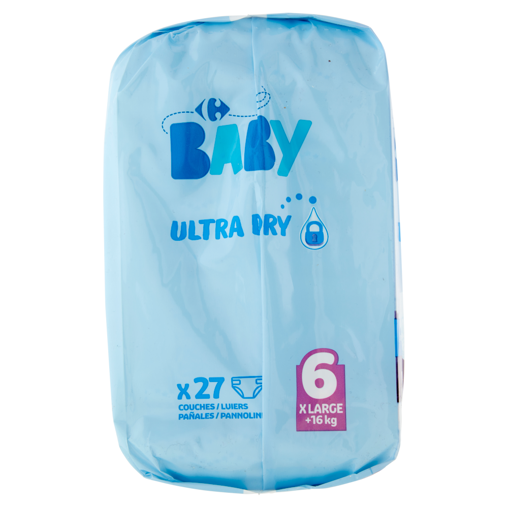 Carrefour Baby Ultra Dry Pannolini 6 X Large +16 kg 27 pz