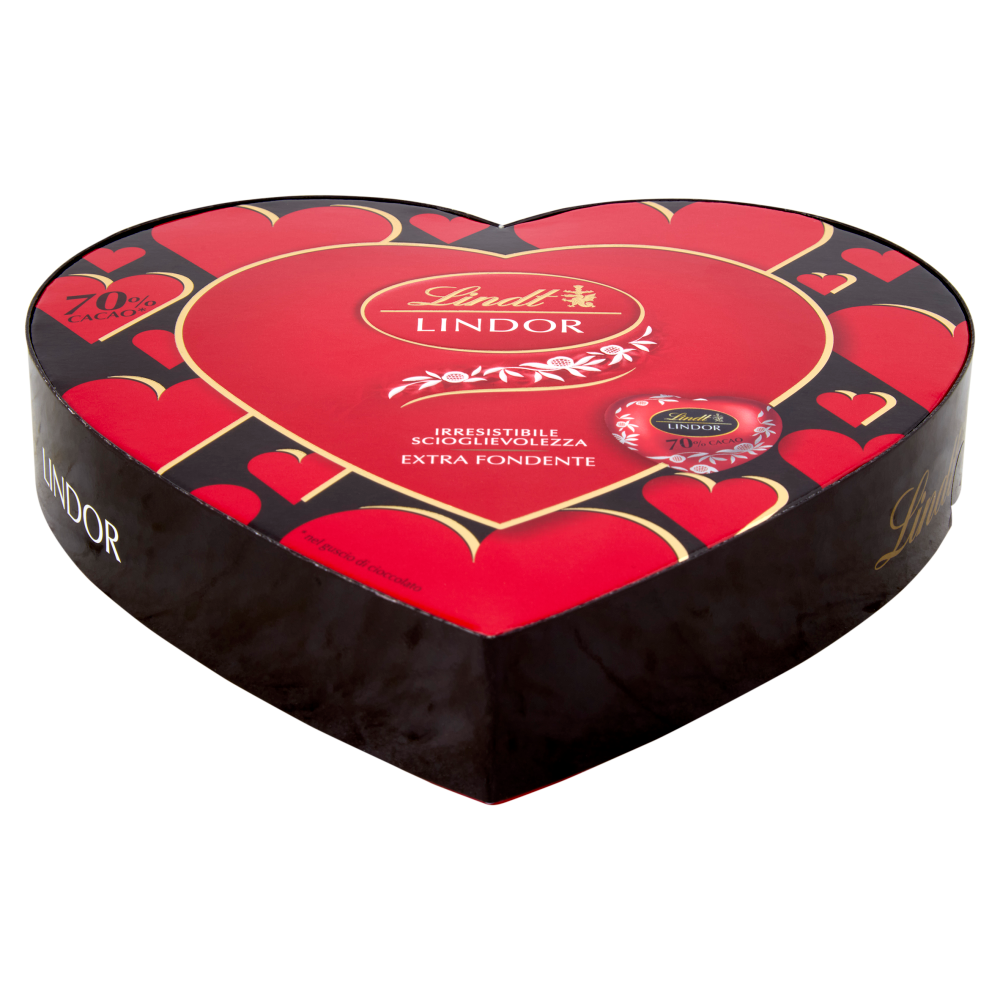 Lindt Lindor scatola cuore fondente 70% cacao 96 g