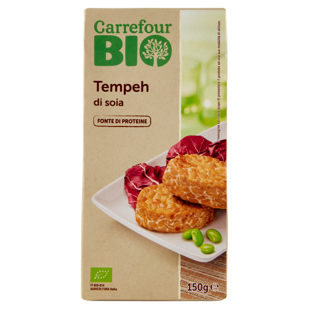 Carrefour Bio Tempeh di soia 2 x 75 g Carrefour
