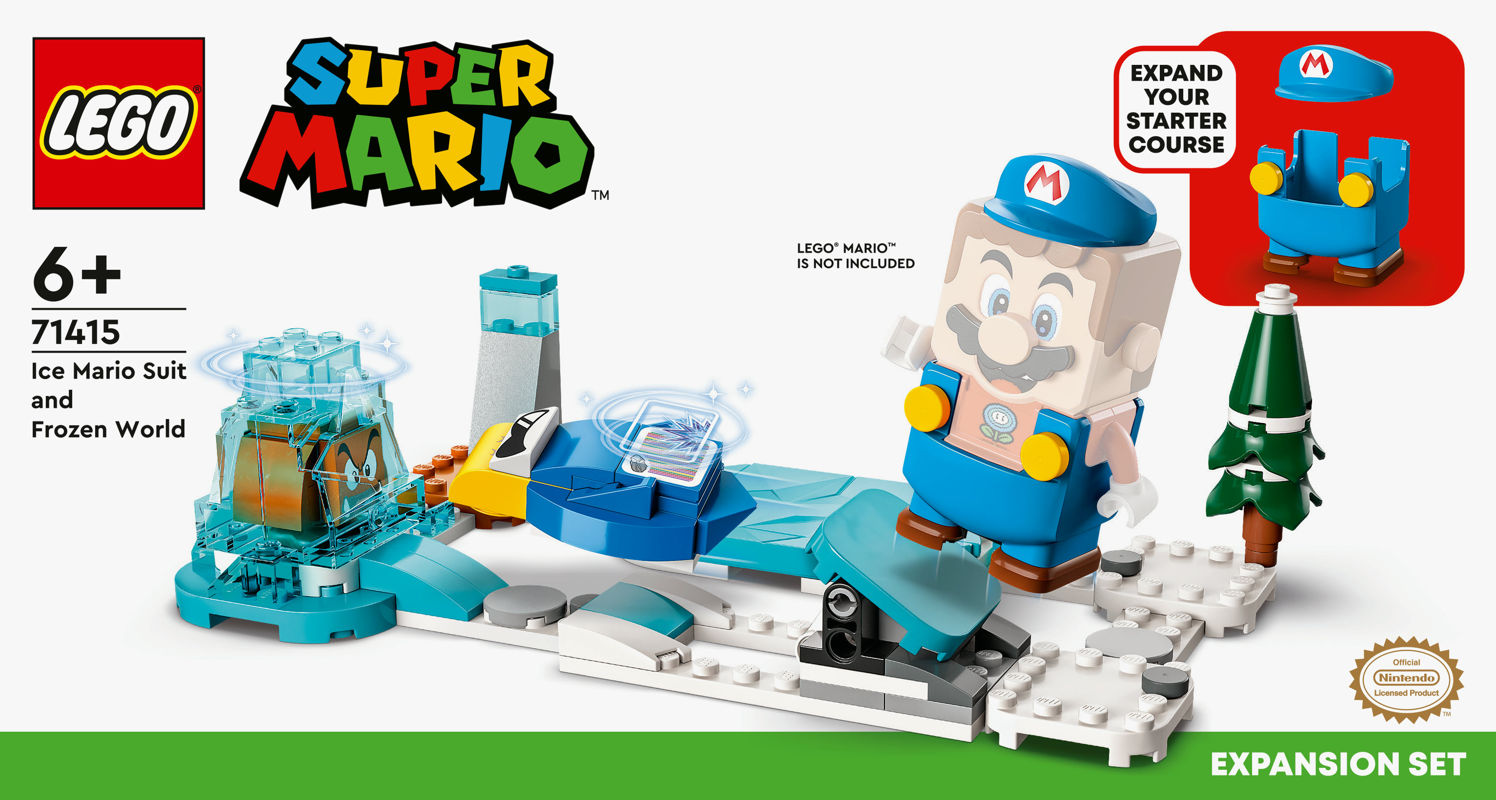 LEGO Super Mario Pack di espansione Costume di Mario ghiaccio e Mondo ghiacciato